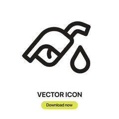 Poster - Gas Station icon vector. Linear-style sign for mobile concept and web design. Gas Station symbol illustration. Pixel vector graphics - Vector.	