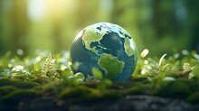 A 3D Globe Representing Earth Day