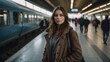 © Karolina - Woman at the train station