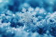 © jirayut - Snowflake in macro shot, Snowflakes in Detail. Close-Up Snow Crystals.