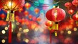 chinese new year lanterns in chinatown
