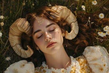 an artistic representation of the transition from aries to taurus in april zodiac