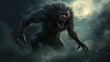 Werewolf Monster Night Prowler Horrific Fantasy Art Style Horror