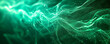 an abstract emerald green neon background, where dynamic lines glow in the dark, creating a modern and fantastic wallpaper.