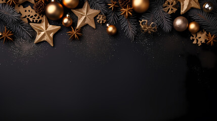 Festive decoration background, template for holidays and celebrations