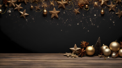 Festive decoration background, template for holidays and celebrations