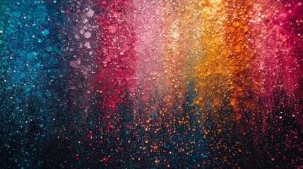 Canvas Print - Colorful Cosmic Rain