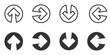 © Burbuzin - Direction arrow set. Vector icon