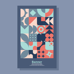 geometric abstract banner design