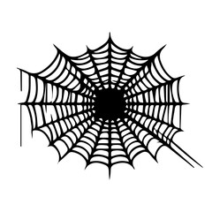 Wall Mural - Spider web set isolated 