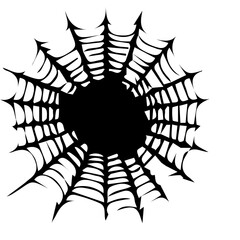 Wall Mural - Spider web set isolated 