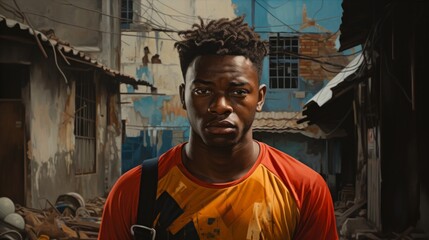Poster - Street football's passionate successors, resolute spirits Generative AI