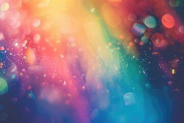 Wall Mural - multicolored retro holographic photo overlay with vintage effects