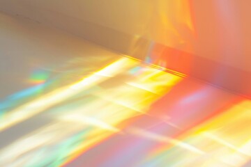 Wall Mural - rainbow light refraction overlay effect for photos and mockups.