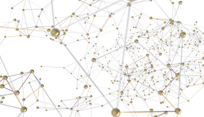 Fototapete - Big data and artificial intelligence concept. Machine learning and cyber mind domination