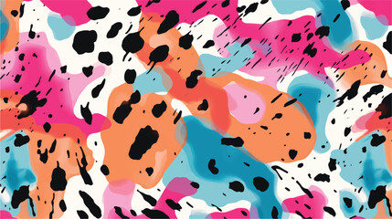  Abstract spotted seamless pattern.