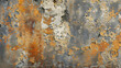 Rusted Metal Surface With Yellow and Gray Paint