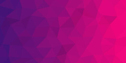 Leinwandbilder - Pink Abstract Low Poly with triangle shapes Design. Modern Green mosaic with textured overlap layer background. The background for the web site, the texture of triangulation
