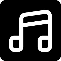 music icon. vector glyph icon for your website, mobile, presentation, and logo design.