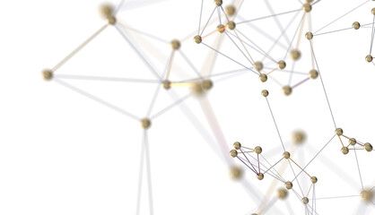 Fototapete - Technology background. Big data concept. Binary