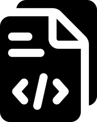 file icon. vector glyph icon for your website, mobile, presentation, and logo design.