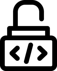 unlock icon. vector line icon for your website, mobile, presentation, and logo design.
