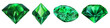 Green Diamond clipart collection, vector, icons isolated on transparent background