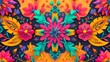 Flat Design Colorful Mexican Background - 4K Realism

