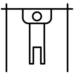 Wall Mural - Gym Hand Bar Icon