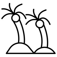 Wall Mural - Palm Trees Icon