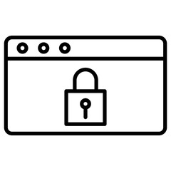 Poster - Website Locked Icon