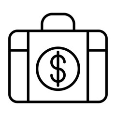 Wall Mural - Money Suitcase Icon