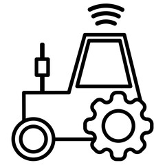 Sticker - Smart Tractor Icon