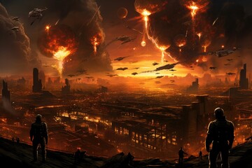 this incredible sci-fi image features a captivating depiction of a futuristic world with mind-blowin