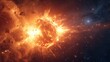 © olegganko - A cosmic explosion, a supernova unleashing its immense energy and light.