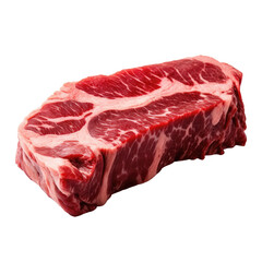 Wall Mural - Wagyu beef meat isolated on transparent background.