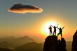 © emerald_media - sunrise happiness in the mountains and stunning landscapes