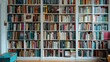 © shaiq - Brighton, England White wooden bookcase filled with books