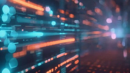 Image of a cyberattack occurring on a network. illustration of a computer security breach and personal data leakage. Generative AI