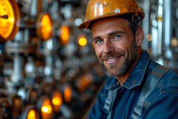 Wall Mural - Portrait of a Factory Maintenance Specialist