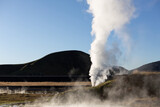 Fototapeta Mosty linowy / wiszący - hot springs in Iceland