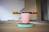 Fototapeta Londyn - paint brush for house decor