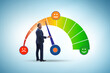 © Elnur - Satisfaction meter in customer opinion concept