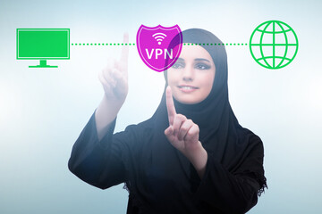 Poster - Virtual private network VPN cyber concept