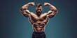 © Brian - Male bodybuilder with muscular frame posing and flexing
