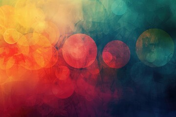 Wall Mural - Colorful bokeh lights background