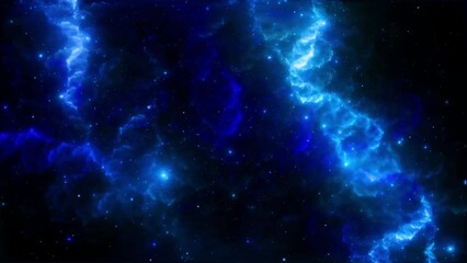 Wall Mural - space nebula galaxy abstract motion animated background