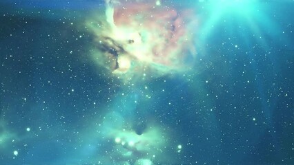 Wall Mural - space nebula galaxy abstract motion animated background