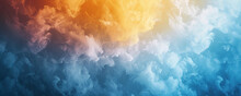 Background Image With A Light To Dark Gradient, White Smoke Clouds, Scattered Sky, And Sun Rays.
