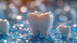 © Pathompong Thongsan - Bubble of toothpaste cleaning teeth and gums. Protect teeth, Fluorine and tooth care concept